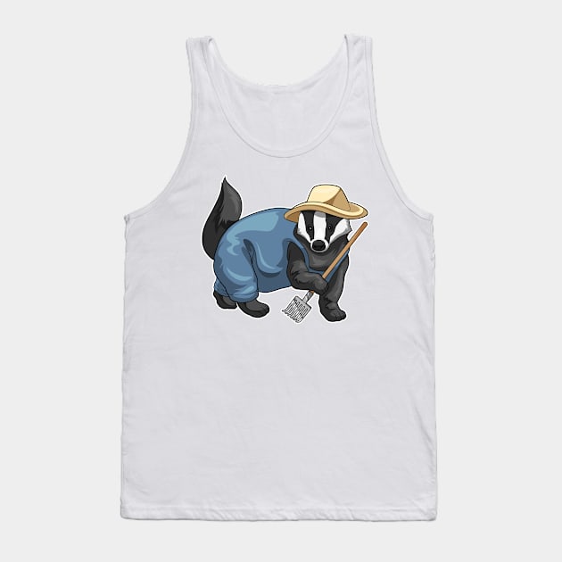 Honey badger Farmer Rake Tank Top by Markus Schnabel